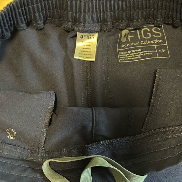 FIGS Yola Skinny Scrub Pants TW2000P Navy Blue - Picture 3 of 3